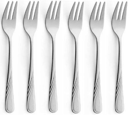AMEFA HELMA 300 sztućce nierdzewne zestaw dla 60 OSÓB z widelczykami gastronomiczne do restauracji baru komplet z wzorem fali ze stali 18/10