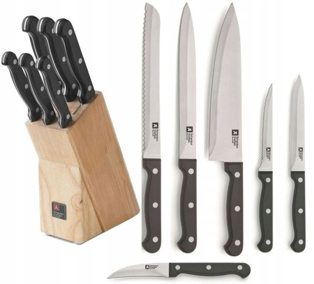 AMEFA RICHARDSON SHEFFIELD  zestaw 6 noże kuchenne ARTISAN w bloku drewnianym 