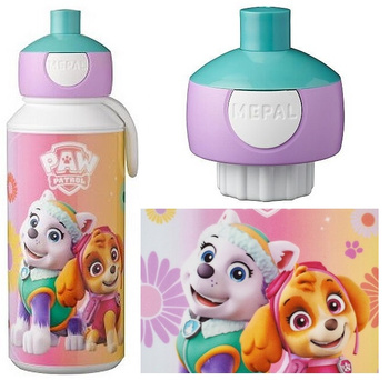MEPAL butelka bidon z ustnikiem na napoje wodę soki dla dziecka dziewczynki Paw Patrol Girls Psi Patrol Campus 400 ml  bez BPA