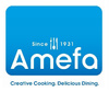 AMEFA sztućce Astoria zestaw 60 widelczyki do ciast tortu deserów komplet dla 60 OSÓB gastronomiczne do restauracji kawiarni z wzorem fali