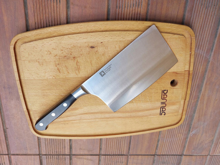 Amefa Richardson Sheffield duży ciężki nóż tasak kuchenny  ok. 0,5 kg  ostry do mięsa kości warzyw V Sabatier 30 cm 55HRC