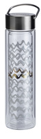 Butelka z podwójną ścianką i zaparzaczem FlowTea 350-400ml Black&White 50017