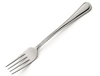 Amefa Bologna sztućce 1 widelec stołowy obiadowy ze stali nierdzewnej klasyczny bez niklu z wzorem 