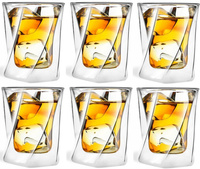 VIALLI CRISTALLO 6 szklanek termicznych do whisky, soków, drinków, napojów 300 ml