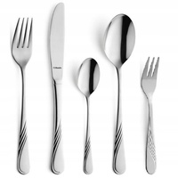 AMEFA FELICIA 500 sztućce zestaw dla 100 OSÓB z widelczykami do gastronomii restauracji baru komplet z wzorem fala bez niklu ze stali 