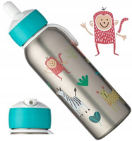 MEPAL BUTELKA TERMICZNA BIDON STALOWY BEZ BPA USTNIK ANIMAL FRIENDS 350 ml