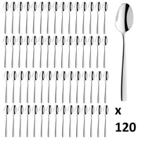 Sztućce AMEFA Martin 120 łyżeczka do herbaty komplet na 120 OSÓB gastronomiczne do restauracji hotelu bez wzoru nowoczesne stal 18/10