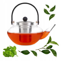 Vialli design zaparzacz Eva ze srebrnym sitkiem dzbanek imbryk w stylu japońskim do herbaty ziół 0,8 l