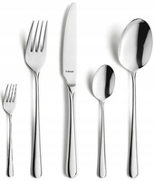 Sztućce Amefa Astoria 250 sztuk nierdzewne zestaw dla 50 OSÓB z widelczykami gastronomiczne do restauracji baru komplet z wzorem ze stali 18/0