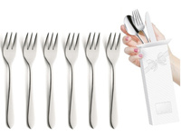 Amefa 6 sztućce 8420 Sonate widelczyki do ciast