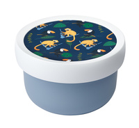 MEPAL Fruit Box pudełko pojemnik dla dziecka na owoce przekąski warzywa rzechy Jungle Małpki Campus 300 ml