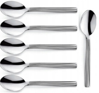 AMEFA 6 GRUBE SZTUĆCE RETRO REGENCY 1012 ŁYŻECZKI MAŁE KAWY MOKKI KOMPLET