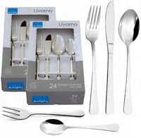 AMEFA 60 SZTUĆCE NIERDZEWNE BEZ NIKLU LIVORNO ZESTAW 48 +WIDELCZYKI 12 OSÓB