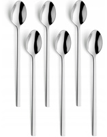 AMEFA 6 SZTUĆCE CUBE 8020 DŁUGIE ŁYŻECZKI KAWY LATTE LODÓW DESERU COCTAILI