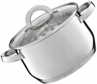 AMBITION GARNEK BERRY INDUKCYJNY STALOWY 20 cm 3,5 l TRADYCYJNY Z POKRYWKĄ