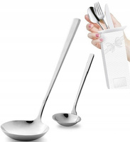 Sztućce Amefa Dakota zestaw łyzka wazowa wazówka nabierka czerpak do sosu sztućce bez niklu 2 szt.