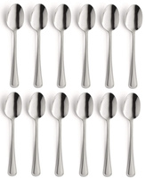 Sztućće Amefa  Bologna zestaw 12 łyżeczki do herbaty ciasta deserów kawy nierdzewne komplet dla 12 OSÓB bez niklu 18/0