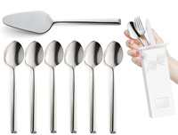 Amefa 7 sztućce zestaw 1170 Metropole komplet do kawy łopatka, łyżeczki