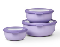 Zestaw 3 misek Cirqula okrągła 350 + 750 + 1250 Nordic Lilac 106230074600