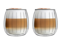 VIALLI DESIGN TULIP 2 szklanki kubki termiczne z podwójnymi ściankamido kawy herbaty piwa  250 ml 