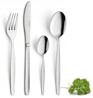 AMEFA sztućce Scandinave zestaw 200 tanie gastronomiczne barowe obiadowe komplet na 50 OSÓB nierdzewne bez niklu 18/0