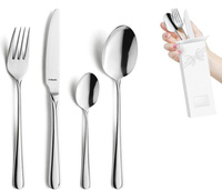 Amefa sztućce Astoria zestaw 48 obiadowe komplet dla 12 OSÓB z wzorem nierdzewne eleganckie klasyczne bez niklu 18/0
