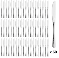 Sztućce AMEFA Helma 60 nóż obiadowy stołowy komplet dla 60 OSÓB gastronomiczne do restauracji pizzerii hotelu stal 18/10