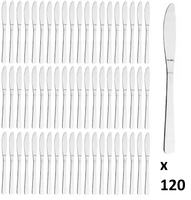 Sztućce AMEFA Livorno 120 nóż obiadowy stołowy komplet dla 120 OSÓB gastronomiczne bez wzoru do restauracji pizzerii baru bez niklu
