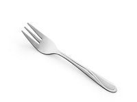 Sztućce Amefa Whisper 1 widelczyk do ciasta tortu z wzorem fali tani nierdzewny klasyczny bez niklu 18/0