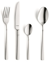 Sztućce Amefa Dakota 4 sztućce zestaw dla 1 osoby obiadowe nowoczesne nierdzewne komplet bez niklu