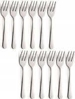 AMEFA SZTUĆCE LIVORNO 1576 WIDELCZYKI CIASTA TORTU DESERU KOMPLET 12 OSÓB