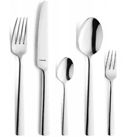 AMEFA BLISS 300 sztućce nierdzewne zestaw dla 60 OSÓB z widelczykami nowoczesne bez wzoru gastronomiczne do restauracji baru komplet ze stali 18/0
