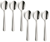 Amefa sztućce Astoria komplet 6 małe łyżeczki do kawy zestaw dla 6 OSÓB nierdzewne klasyczne z wzorem bez niklu 18/0
