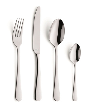 Amefa sztućce Austin obiadowe zestaw na 2 OSOBY nierdzewne gładkie bez wzoru stal bez niklu 18/0
