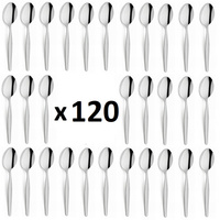 Sztućce AMEFA BALTIC zestaw 120 tanie łyżeczki HERBATY kawy komplet dla 120 OSÓB gastronomiczne go baru  bez niklu 18/0