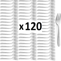 AMEFA sztućce Whisper zestaw 120 widelczyki do ciasta tortu komplet na 120 OSÓB tanie gastronomiczne baru restauracji z wzorem fala