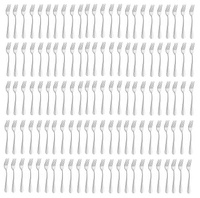 AMEFA BAGUETTE 120 sztućce nierdzewne widelczyki do ciasta tortu zestaw  dla 120 OSÓB eleganckie do gastronomii restauracji  kawiarni