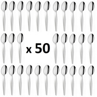 AMEFA sztućce Scandinave zestaw 50 łyżeczki tanie HERBATY kawy komplet dla 50 OSÓB gastronomiczne go baru  bez niklu 18/0