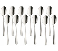 Amefa sztućce Astoria zestaw 12 łyżeczki do herbaty nierdzewne komplet dla 12 OSÓB klasyczne z wzorem bez niklu 18/0