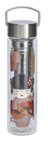 Butelka z podwójną ścianką i zaparzaczem FlowTea 350-400ml New Little Geisha 50019